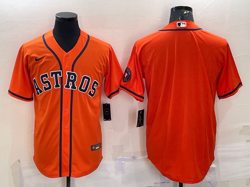 Men Houston Astros Blank Orange Game Nike 2022 MLB Jerseys1